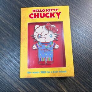 Universal Studios Hello Kitty Chucky Jumbo Enamel Pin New